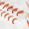 Vietnam Frozen Argentina Red Shrimp Displayed for Export