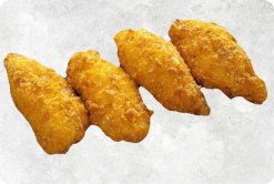 Frozen Breaded Pangasius Portion (Swai Fish) Displayed for Export from Vietnam