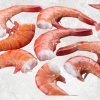 Frozen Cooked HLSO and HLSO EZP Vannamei Shrimp Displayed for Export Buyers in Vietnam
