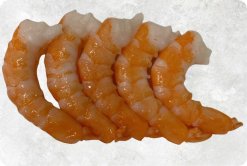 Frozen Cooked Pd Vannamei Shrimp Displayed for Export Clients in Vietnam