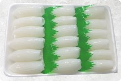 Vietnam Frozen Cuttlefish Fillet Slice Sushi Displayed for Showcase