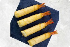 Frozen Filo Shrimp Displayed for Export Clients from Vietnam