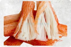 Vietnam Frozen Imitation Crab String Shreds Display for Export