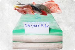 Vietnam Frozen Itoyori Mix Surimi on display for B2B buyers