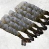 Vietnam Frozen Nobashi Black Tiger Shrimp Displayed for Export