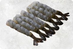 Vietnam Frozen Nobashi Black Tiger Shrimp Displayed for Export