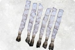 Frozen Nobashi Vannamei Shrimp Displayed for Export from Vietnam