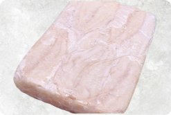 Frozen Pangasius Fillet Industrial Block (Swai Fish) from Vietnam on Display