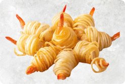 Frozen Potato Shrimp from Vietnam Displayed for Export