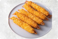 Frozen Breaded Head On Shrimp Displayed for Export Customers in Vietnam