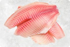 Vietnam Frozen Tilapia Fillet Deep Skinned on display for quality showcase