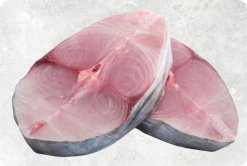 Vietnam Frozen Wahoo Steak premium display for buyers