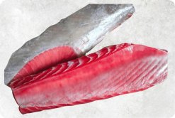 Vietnam Frozen Yellowfin Tuna Belly Displayed for Buyers