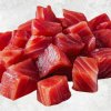 Vietnam Frozen Yellowfin Tuna Cube Display for Export Market