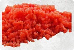 Vietnam Frozen Yellowfin Tuna Ground Meat Displayed for Export Showcase