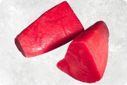 Vietnam Frozen Yellowfin Tuna Loin Displayed for B2B Buyers