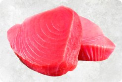 Vietnam Frozen Yellowfin Tuna Steak Display for Export Market