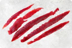 Vietnam Frozen Yellowfin Tuna Trimmed Meat Displayed for Export Markets
