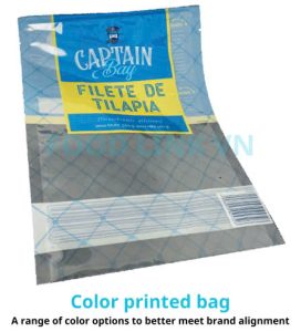 Color printing bag packaging design for Vietnam seafood quality control
