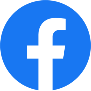 Facebook logo for connecting with us on social media