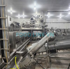 Inspection of factory processing line for QC and quality control