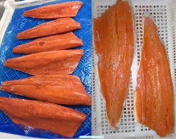 Frozen Chum Salmon fillets processed in Vietnam for export
