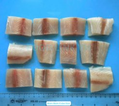 Vietnam Frozen Mahi Mahi Cube after IQF freezing process