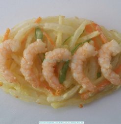 Frozen Pre-Fried Vegetable Shrimp Cake after IQF Freezing in Vietnam – Image 1
