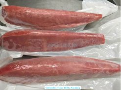 Vietnam Frozen Yellowfin Tuna Belly After IQF Freezing