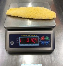 Vietnam Frozen Breaded Pangasius Fillet after IQF Freezing Process