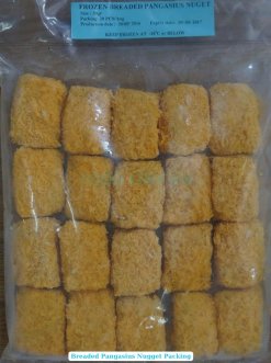 Vietnam Frozen Breaded Pangasius Nugget Packed in Final Packaging