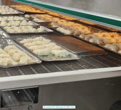 Vietnam Frozen Breaded PD Shrimp on IQF Freezing Conveyor