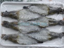Retail Bags Frozen Raw Hoso Butterfly Black Tiger Shrimp Processed in Vietnam