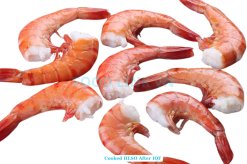 Vietnam Frozen Cooked HLSO and HLSO EZP Black Tiger Shrimp Ready After Boiling