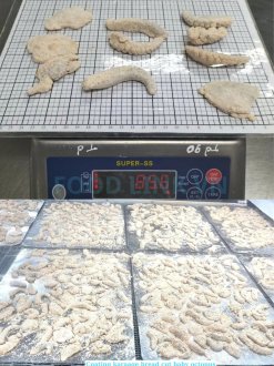 Vietnam Frozen Cut Baby Octopus Karaage After Battering Process