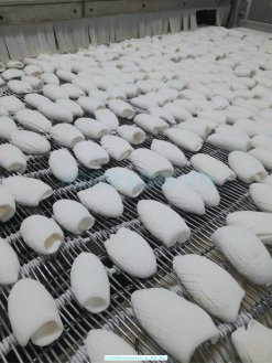 Vietnam Frozen Cuttlefish Fillet Pine Tree Cut on IQF Line