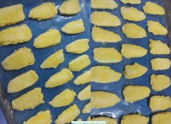 Vietnam Frozen Cuttlefish Slice Karaage Prepared Before IQF Freezing