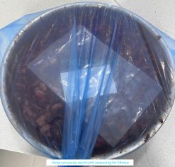 Vietnam Frozen Grill Seasoned Cut Poulp Squid in Marination Process