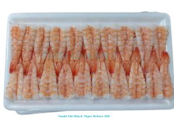 Vietnam Frozen Sushi Ebi Black Tiger Shrimp Before IQF