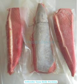 Vietnam Frozen Yellowfin Tuna Belly Packed in Vacuum Bags