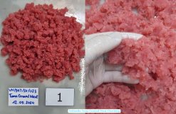 Vietnam Frozen Yellowfin Tuna Ground Meat After Cutting Process