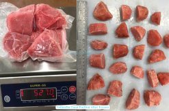 Vietnam Frozen Yellowfin Tuna Portion Weight and Size Inspection