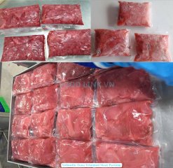 Vietnam Frozen Yellowfin Tuna Trimmed Meat Before Freezing