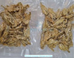 Roasted Seasoned Sesame Himego Fish vacuum-packed in Vietnam