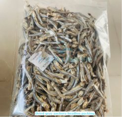 Dried Gray Anchovy packed in retail bags in Vietnam