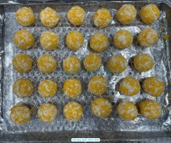 Vietnam Frozen Breaded Shrimp Ball After IQF Freezing – View 1