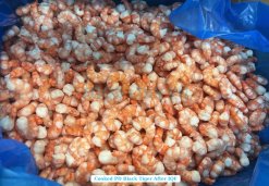 Vietnam Frozen Cooked PD Black Tiger Shrimp After IQF