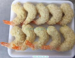 Frozen Fritter Shrimp After IQF Freezing in Vietnam (Sample 1)
