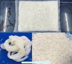 Vietnam Frozen Loligo Squid Somen After IQF Processing