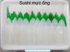 Vietnam Frozen Loligo Squid Fillet Slice Sushi Vacuum Tray Packaging